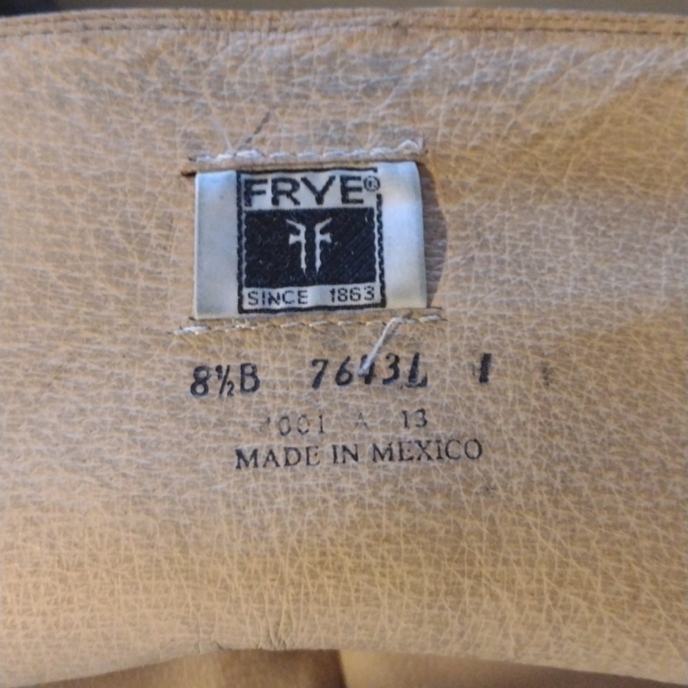 Frye black Leather Riding Boots Round Toe 8.5 - Picture 11 of 16